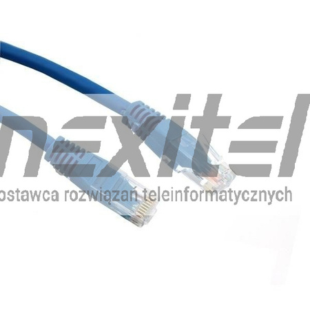 PATCHCORD NIEEKRANOWANY RJ45 U/UTP KAT.5E 0,5M NIEBIESKI