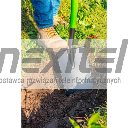 Szpadel prosty, metalowy trzonek, plastikowy uchwyt VERTO 15G011