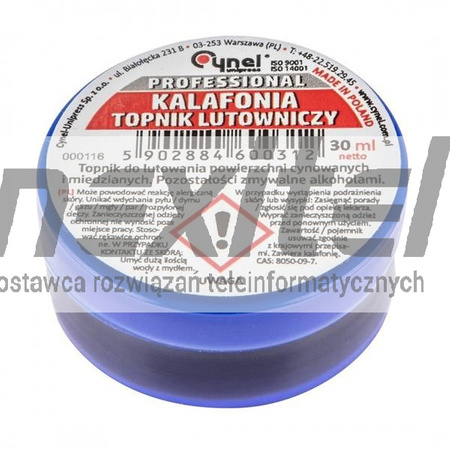 Zestaw do lutowania miękkiego, lut i kalafonia CYNEL 44E731