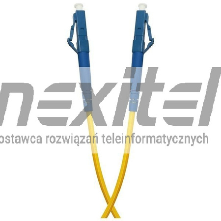 Patchcord światłowodowy jednomodowy, z zakończonymi  złączami LC/PC-LC/PC SM simplex 1m, G.657A1 9/125
