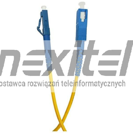 Patchcord światłowodowy jednomodowy, LC/PC-SC/PC, SM 9/125, LS0H, simplex, G.657.A 10m
