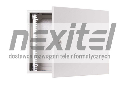Szara szafa wisząca rack 19" 9UX600X400 IP54 ŚCIANY BOCZNE PEŁNE DRZWI PEŁNE ZEWNĘTRZNA RAL 7035 SZARA