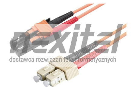 R&M PACHCORD KROSOWY DUPLEX E-2000-COMPACT PC/UPC GRADE BM / SC-DUPLEX PC/UPC GRADE BM MULTIMODOWY OM2 G50 F8 (2,7X5,6) POWŁOKA FRLSZH 2M