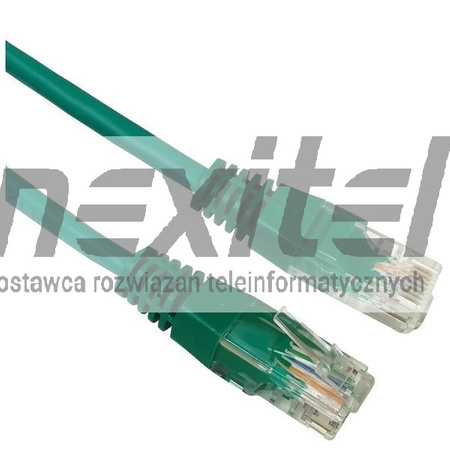 PATCHCORD NIEEKRANOWANY RJ45 U/UTP KAT.6 1M ZIELONY