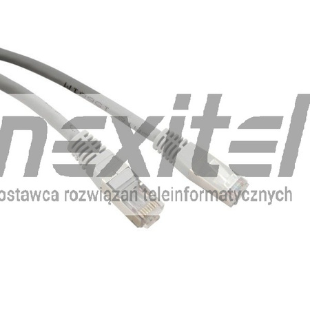 Patchcord ekranowany F/UTP kat.5e 10m szary