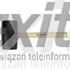 Młotek gumowy 63 mm/680 g, TOPEX 02A347