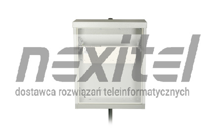 Szafa hermetyczna IP55 zewnętrzna na maszt 5U RACK 19" SHM-750/595/322 