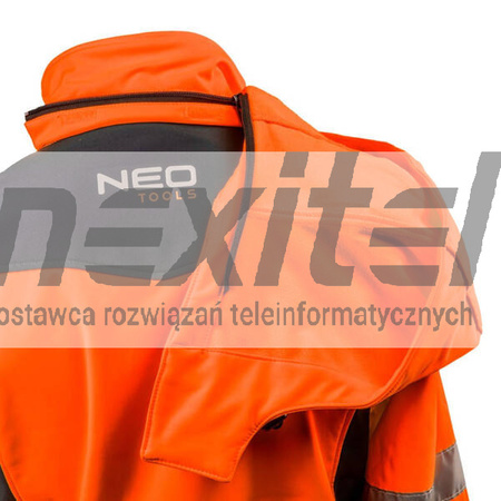 Kurtka robocza ostrzegawcza softshell z kapturem, pomarańczowa Neo Tools 81-701