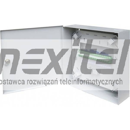 Szara naścienna przełącznica światłowodowa PSN-30/30/10  RAL7035