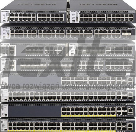 M4300-16X 600W PSU  Zarządzalny przełącznik Netgear 16x10G Stackable o połowie szerokości z 16 złączami 10GBASE-T PoE+