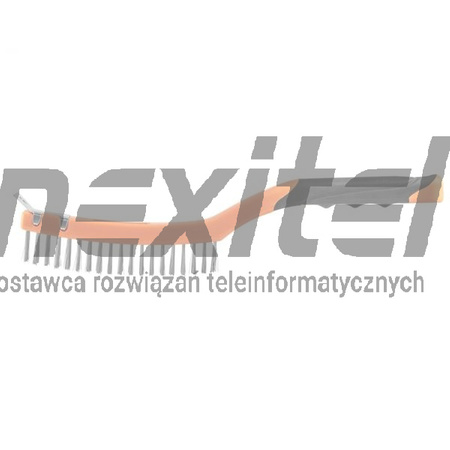 Szczotka druciana, drut stalowy, 3 x 19 rzędów, ze skrobakiem NEO TOOLS 39-012