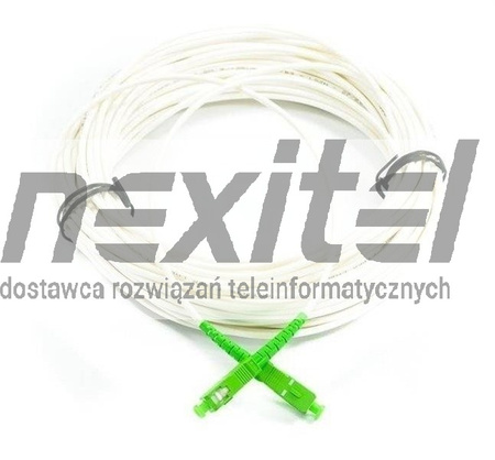 Patchcord abonencki jednomodowy SC/APC-SC/APC 9/125 Simplex 5m 