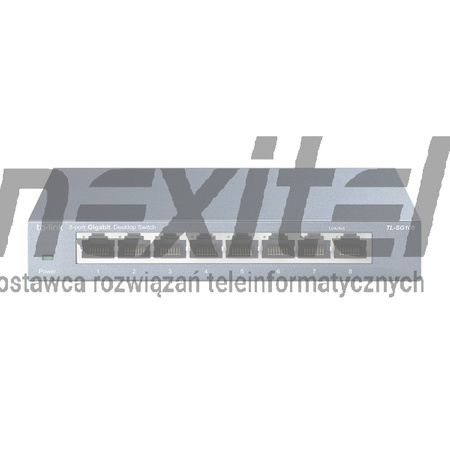 Przełącznik typu desktop, 8 portów 10/100/1000 Mb/s TL-SG108