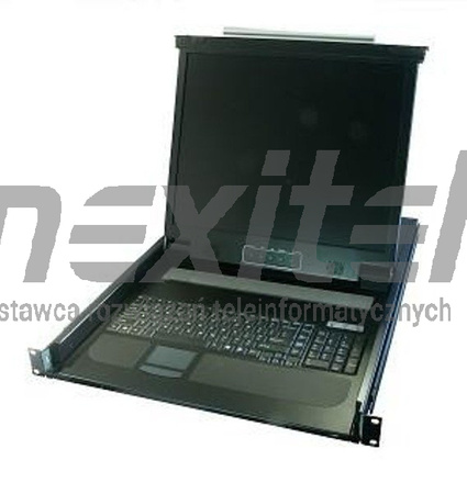 Konsola KVM 1-portowa LCD OXCA 1U KLB-101