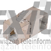 kątowy Ekranowany Łącznik modularny typu keystone RJ45-RJ45 STP kat.6