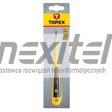 Próbnik instalacji elektrycznej 125-250V, 140 mm TOPEX 39D058