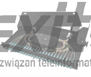 Wyposażona przełącznica światłowodowa w 12 włókien wielomodowych LC Duplex UPC LANscape® , 1U, MM, OM3/OM4,czarna,  LAN1-12AD-PGTL-B