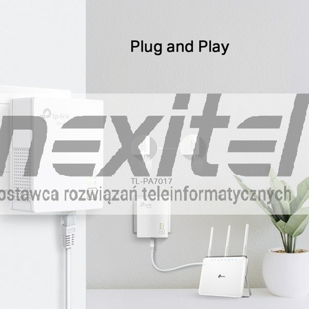 Zestaw gigabitowych transmiterów sieciowych AV1000 TL-PA7017 KIT