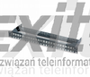 Czarny 48 portowy Patch Panel kat.6a FutureCom ™ w 19” 1U