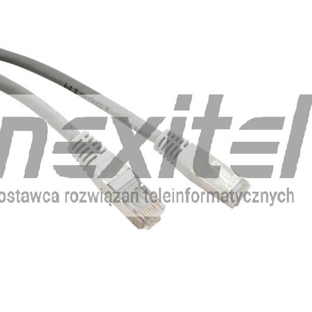 Patchcord ekranowany F/UTP kat.5e 1,5m szary