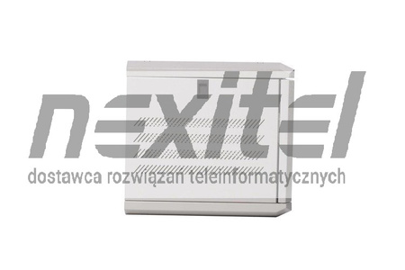 Szara szafa wisząca rack 19"  DWUCZĘŚCIOWA 6UX600 DRZWI PEŁNE SZARA RAL 7035 