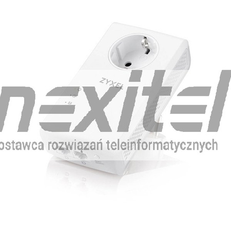 ZyXEL PLA5456 Adapter Powerline AV2000 HomePlug AV2 z gniazdkiem i 2 portami gigabitowymi
