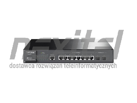 Przełącznik zarządzalny L2 JetStream, 8 portów Gb, 2 sloty SFP TL-SG3210