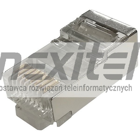 WTYK RJ45 8p8c ekranowany, kat.5e FTP drut, przelotowy (100szt.)