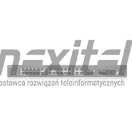  Zyxel XGS4600-32	 28 portowy zarządzalny przełącznik gigabitowy z 4 slotami SFP+