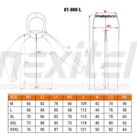Komplet przeciwdeszczowy Neo Tools 81-800