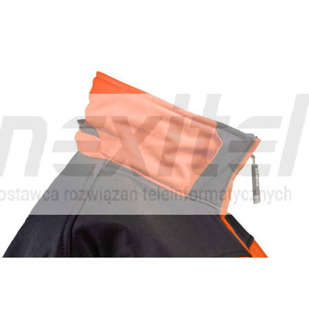 Kurtka robocza ostrzegawcza softshell z kapturem, pomarańczowa Neo Tools 81-701