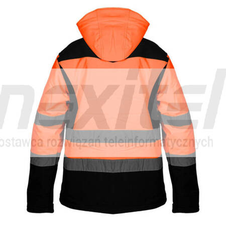 Kurtka robocza ostrzegawcza softshell z kapturem, pomarańczowa Neo Tools 81-701