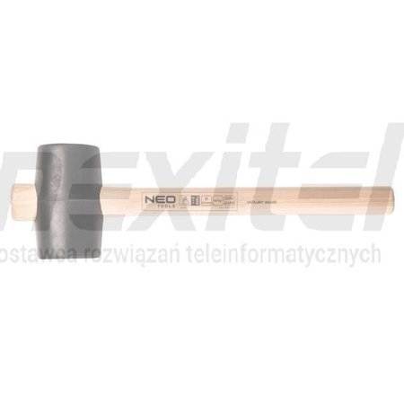 Młotek gumowy 50 mm/340 g, trzonek drewniany NEO TOOLS 25-061