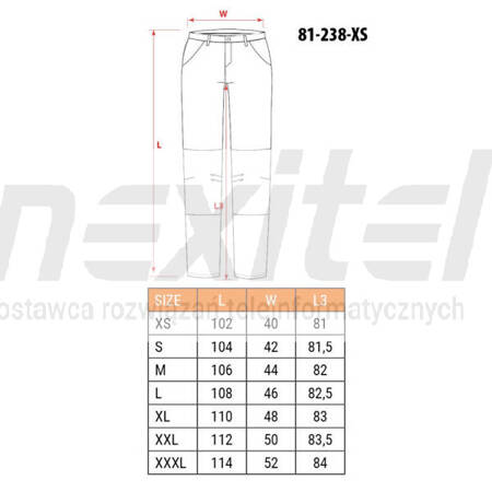 Spodnie robocze HD SLIM Neo Tools 81-238