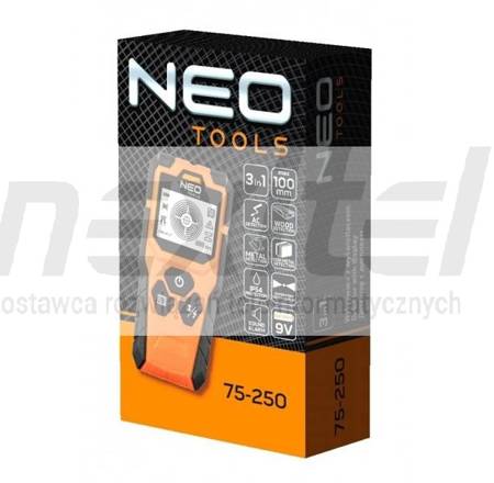 Wykrywacz z wyświetlaczem 3 w 1 NEO TOOLS 75-250